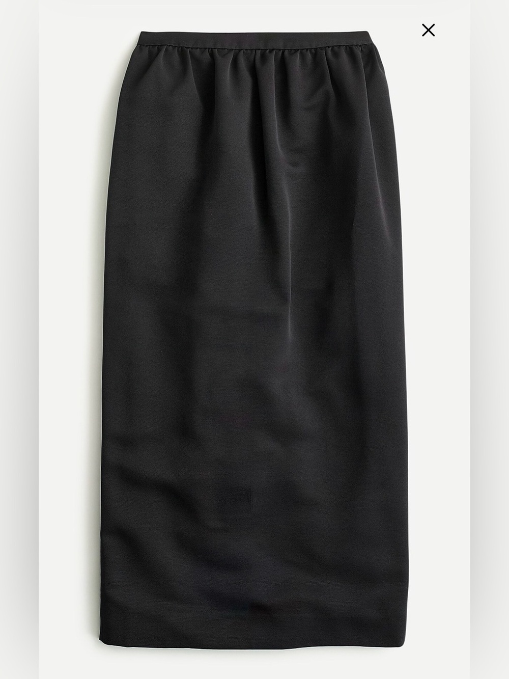 J.Crew Long Pencil Skirt in Faille Black Size 6 Formal Occasion Pockets AR740